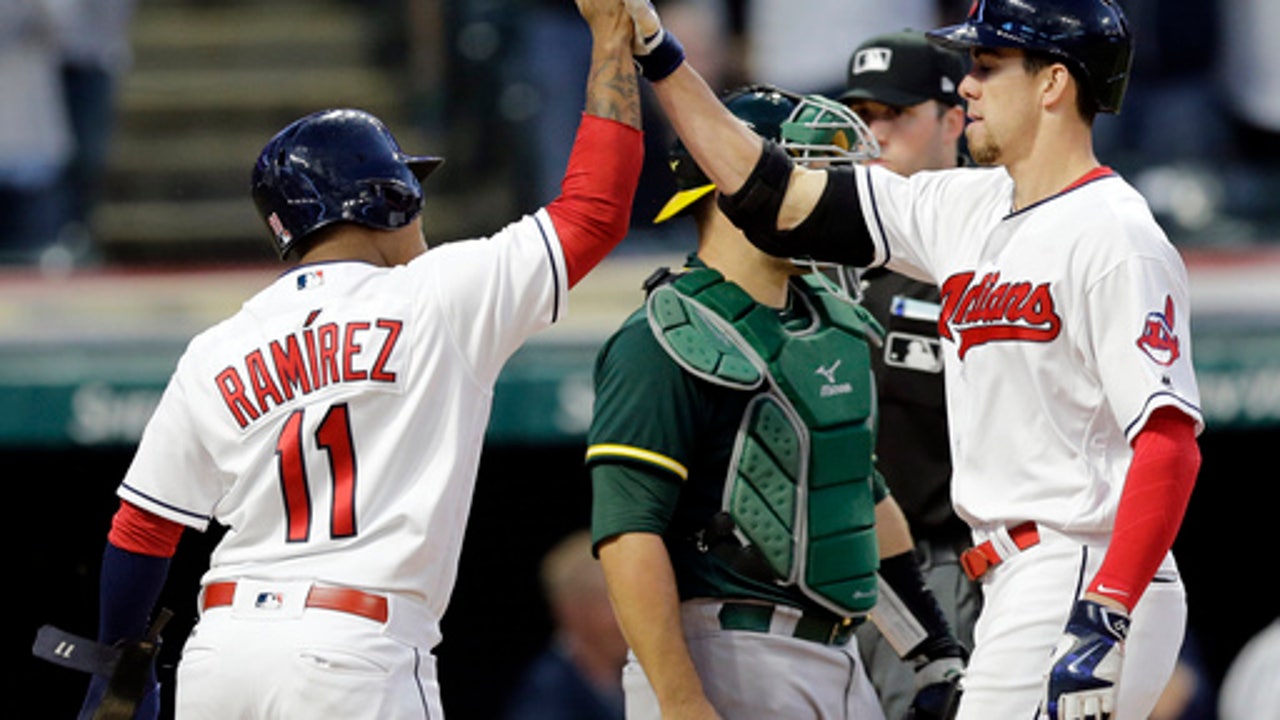 Bauer strikes out AL-high 14, Indians beat A's 9-4 (May 30, 2017)